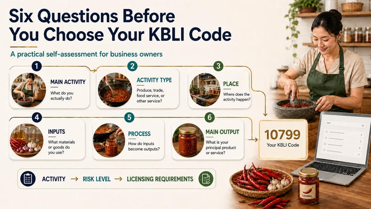 Six Questions to Your KBLI Code: A Self-Assessment You Can Do Yourself
